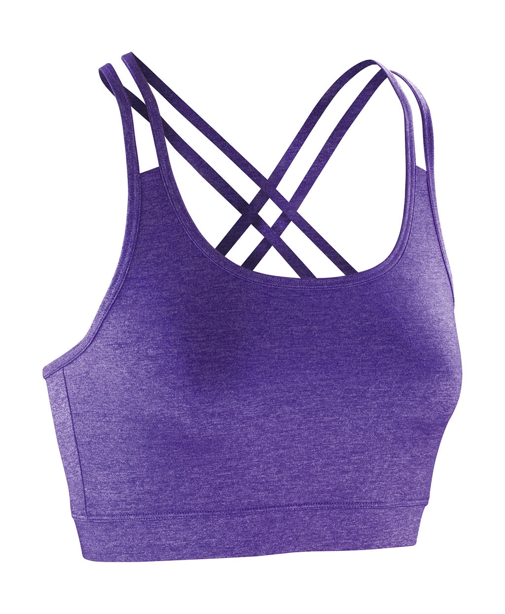 Fitness Women`s Crop Top zum Besticken und Bedrucken in der Farbe Lavender mit Ihren Logo, Schriftzug oder Motiv.