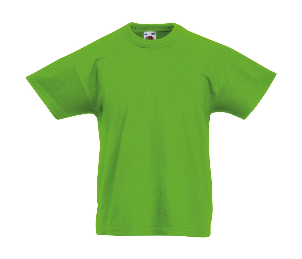 Kids` Original T zum Besticken und Bedrucken in der Farbe Lime Green mit Ihren Logo, Schriftzug oder Motiv.