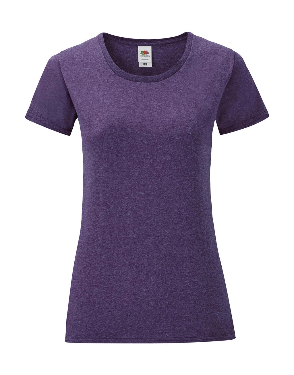 Ladies` Iconic 150 T zum Besticken und Bedrucken in der Farbe Heather Purple mit Ihren Logo, Schriftzug oder Motiv.