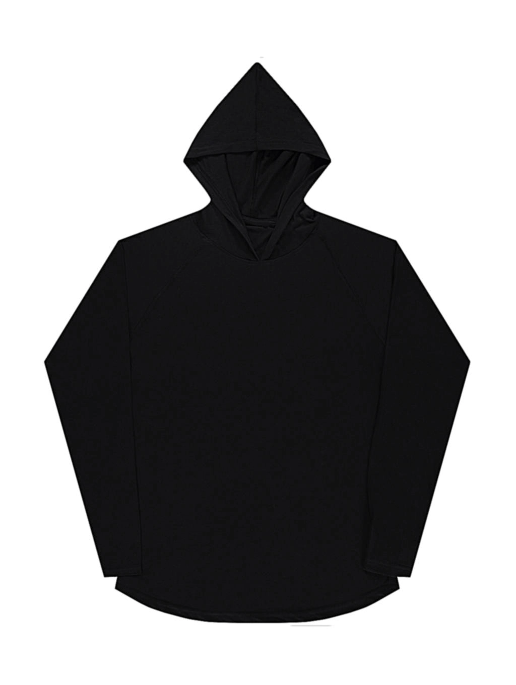 Cecil Unisex LS Hooded T-Shirt zum Besticken und Bedrucken in der Farbe Deep Black mit Ihren Logo, Schriftzug oder Motiv.