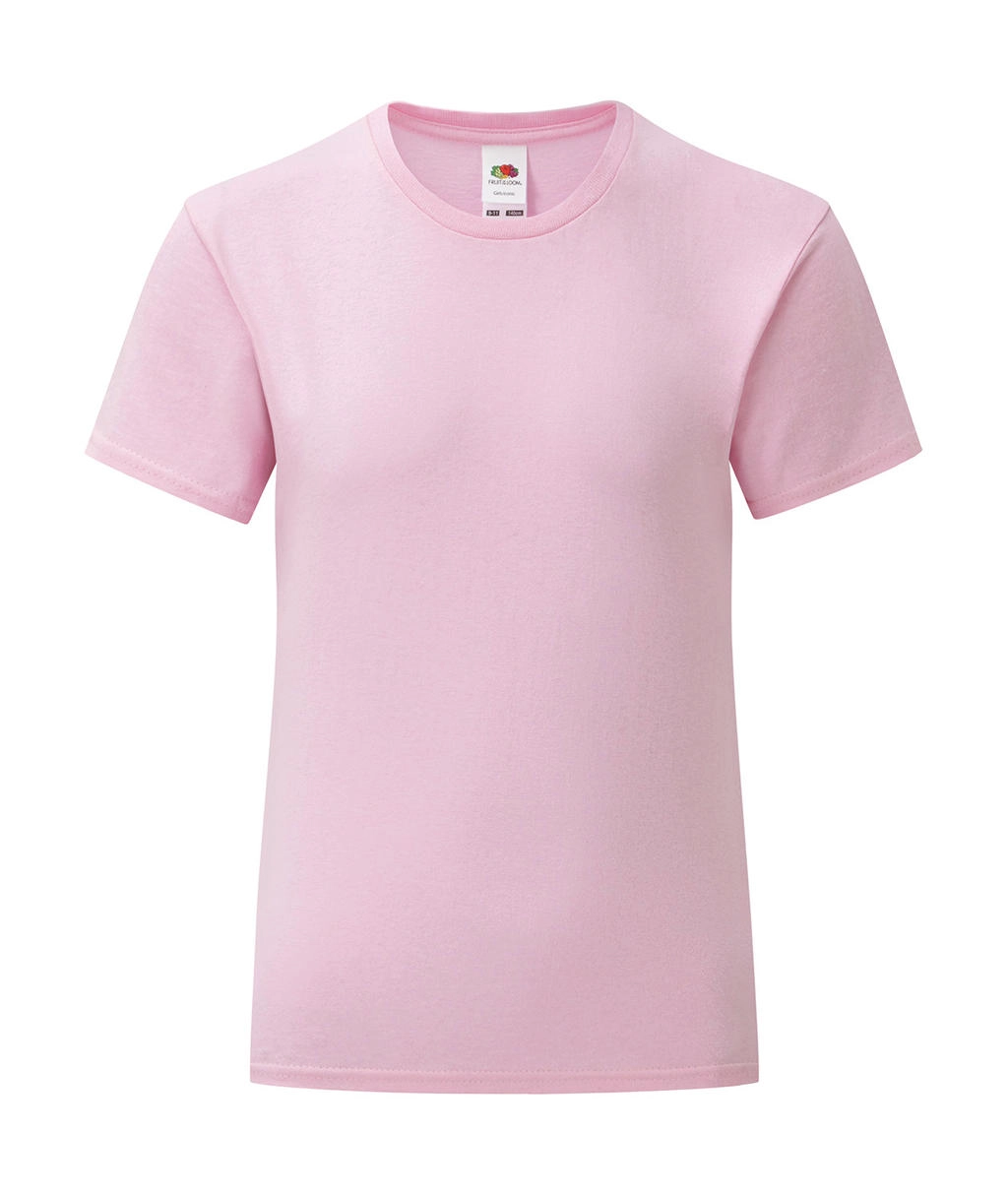 Girls` Iconic 150 T zum Besticken und Bedrucken in der Farbe Light Pink mit Ihren Logo, Schriftzug oder Motiv.