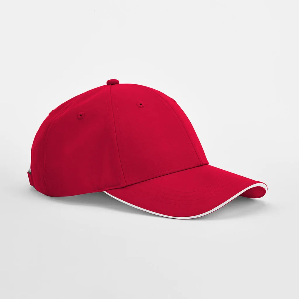 Team Sports-Tech Cap zum Besticken und Bedrucken in der Farbe Classic Red/White mit Ihren Logo, Schriftzug oder Motiv.