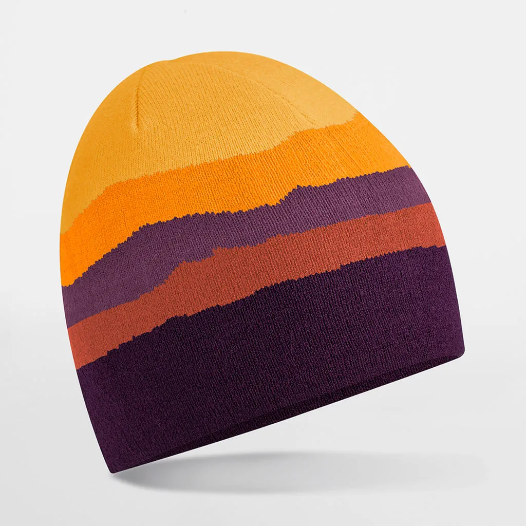 Mountain Peaks Pull-On Beanie zum Besticken und Bedrucken in der Farbe Desert Peaks mit Ihren Logo, Schriftzug oder Motiv.