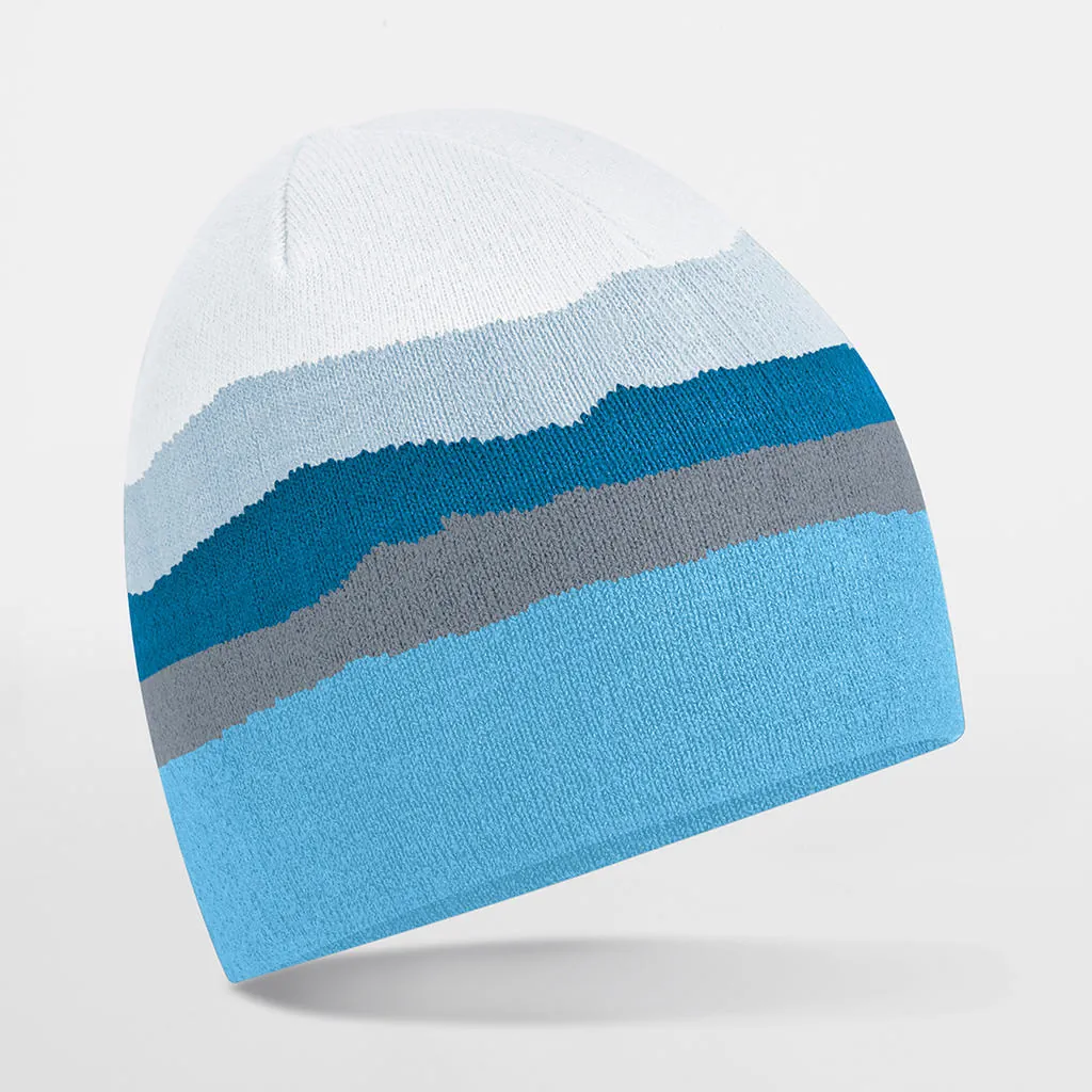 Mountain Peaks Pull-On Beanie zum Besticken und Bedrucken in der Farbe Glacier Peaks mit Ihren Logo, Schriftzug oder Motiv.