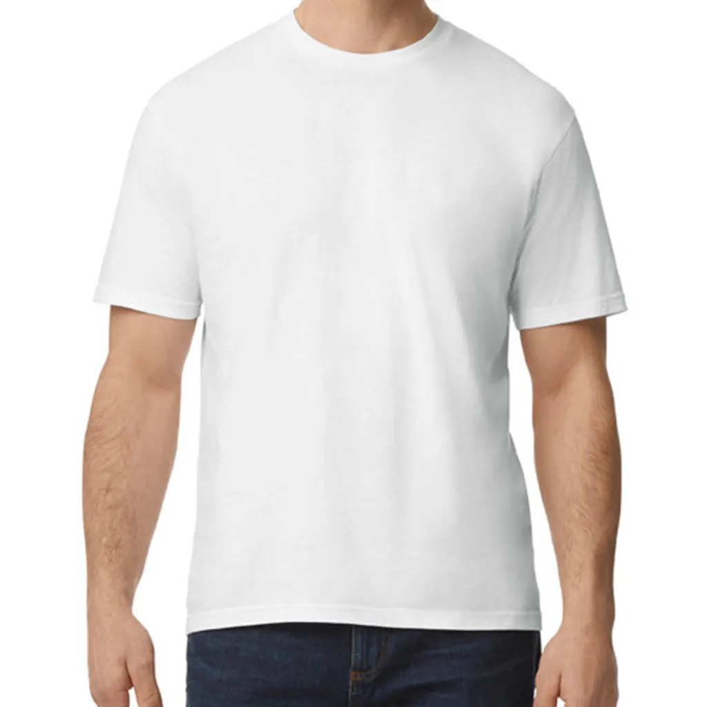Softstyle Midweight Adult T-Shirt zum Besticken und Bedrucken in der Farbe White mit Ihren Logo, Schriftzug oder Motiv.