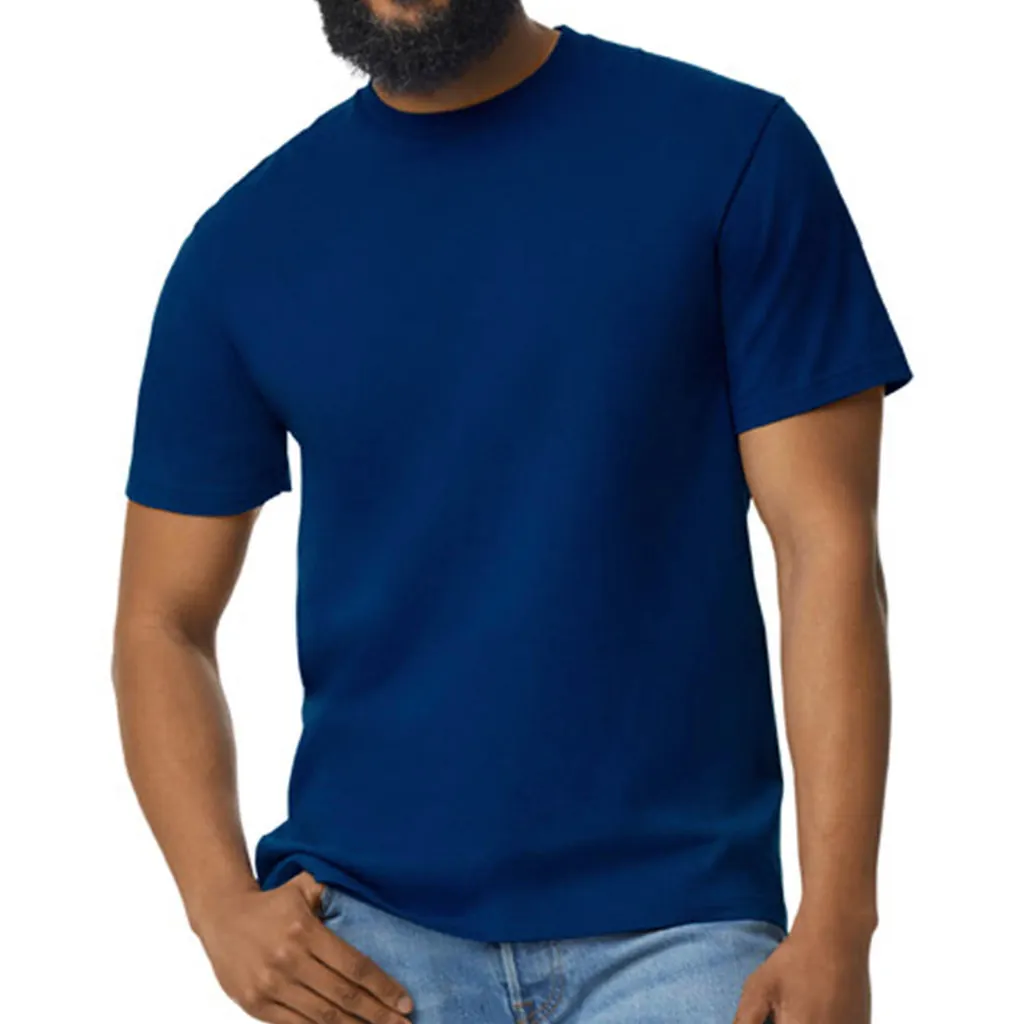 Softstyle Midweight Adult T-Shirt zum Besticken und Bedrucken in der Farbe Navy mit Ihren Logo, Schriftzug oder Motiv.