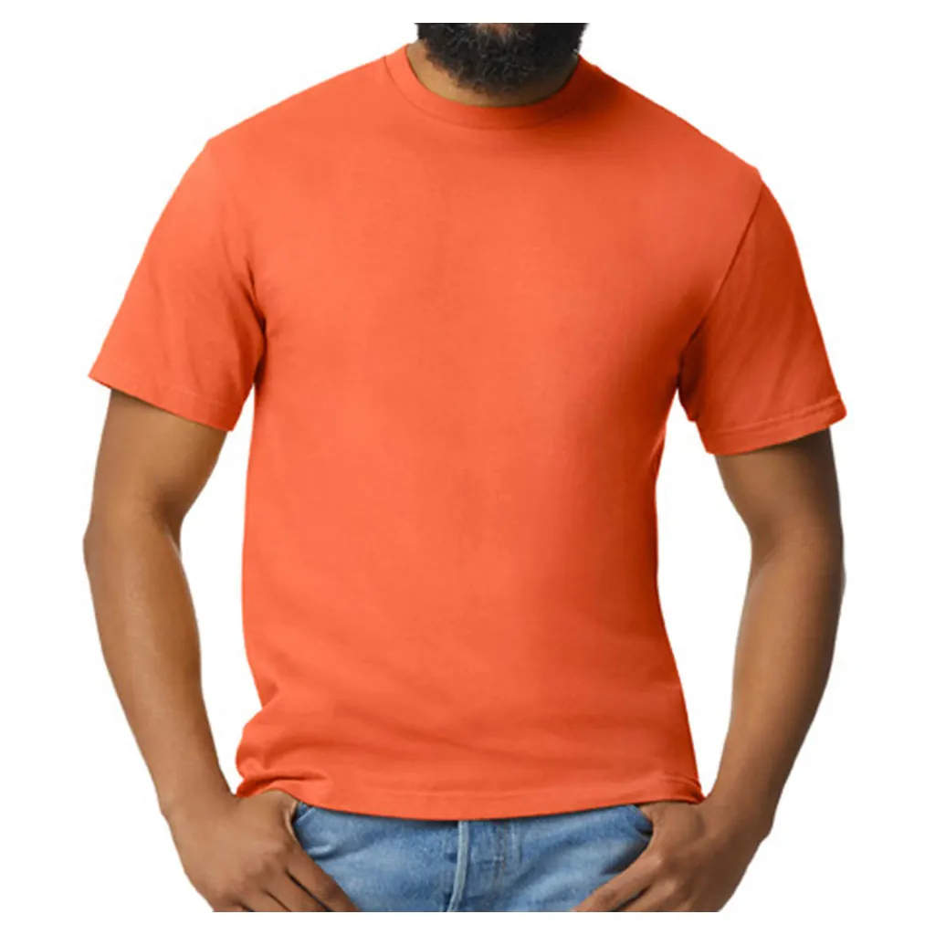 Softstyle Midweight Adult T-Shirt zum Besticken und Bedrucken in der Farbe Orange mit Ihren Logo, Schriftzug oder Motiv.