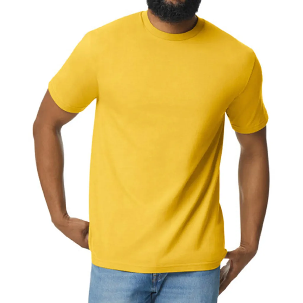 Softstyle Midweight Adult T-Shirt zum Besticken und Bedrucken in der Farbe Daisy mit Ihren Logo, Schriftzug oder Motiv.