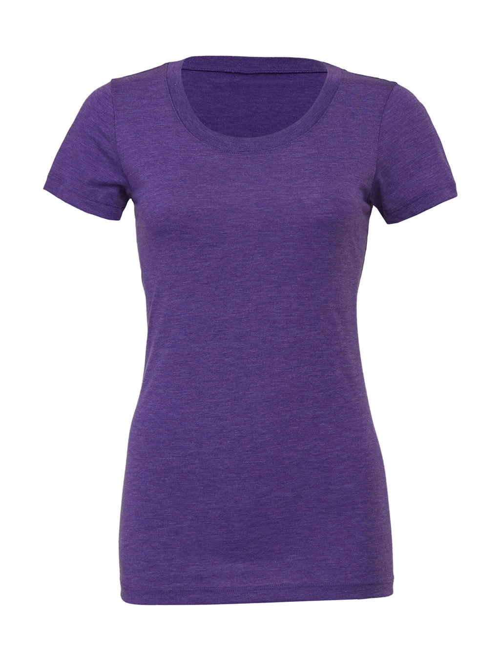 Triblend Crew Neck T-Shirt zum Besticken und Bedrucken in der Farbe Purple Triblend mit Ihren Logo, Schriftzug oder Motiv.