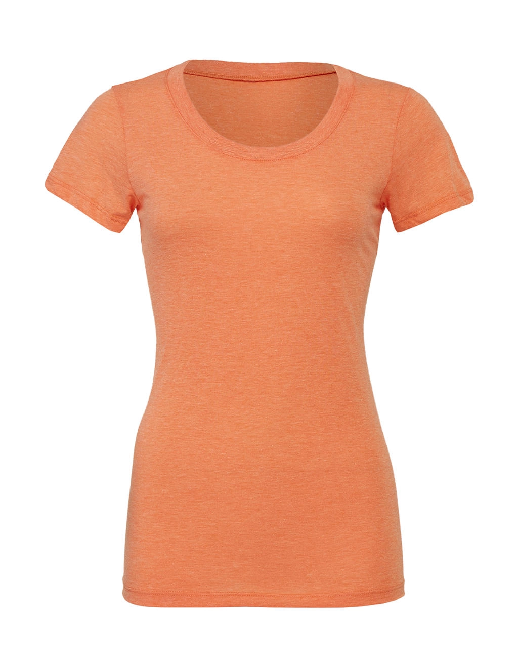 Triblend Crew Neck T-Shirt zum Besticken und Bedrucken in der Farbe Orange Triblend mit Ihren Logo, Schriftzug oder Motiv.