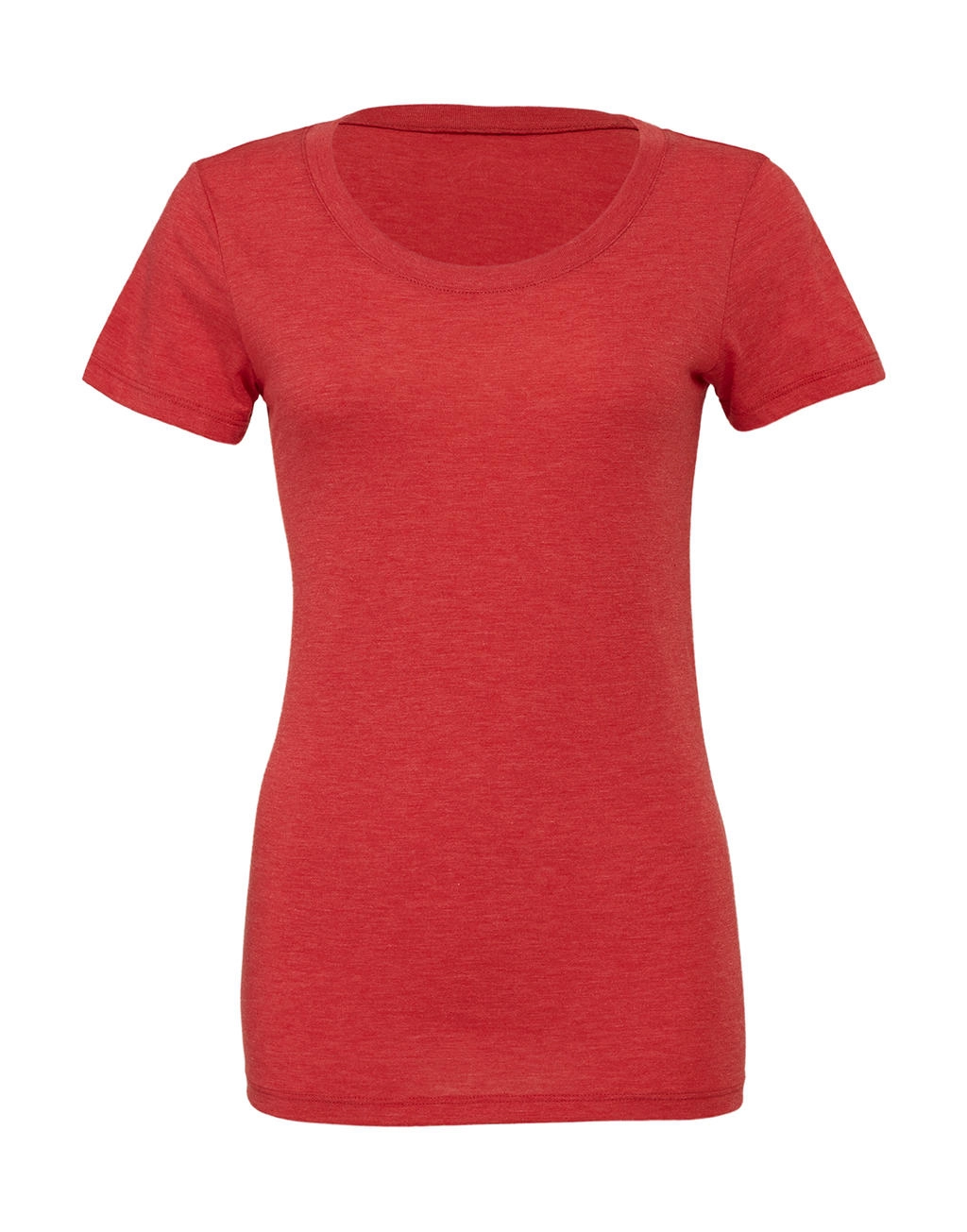 Triblend Crew Neck T-Shirt zum Besticken und Bedrucken in der Farbe Red Triblend mit Ihren Logo, Schriftzug oder Motiv.