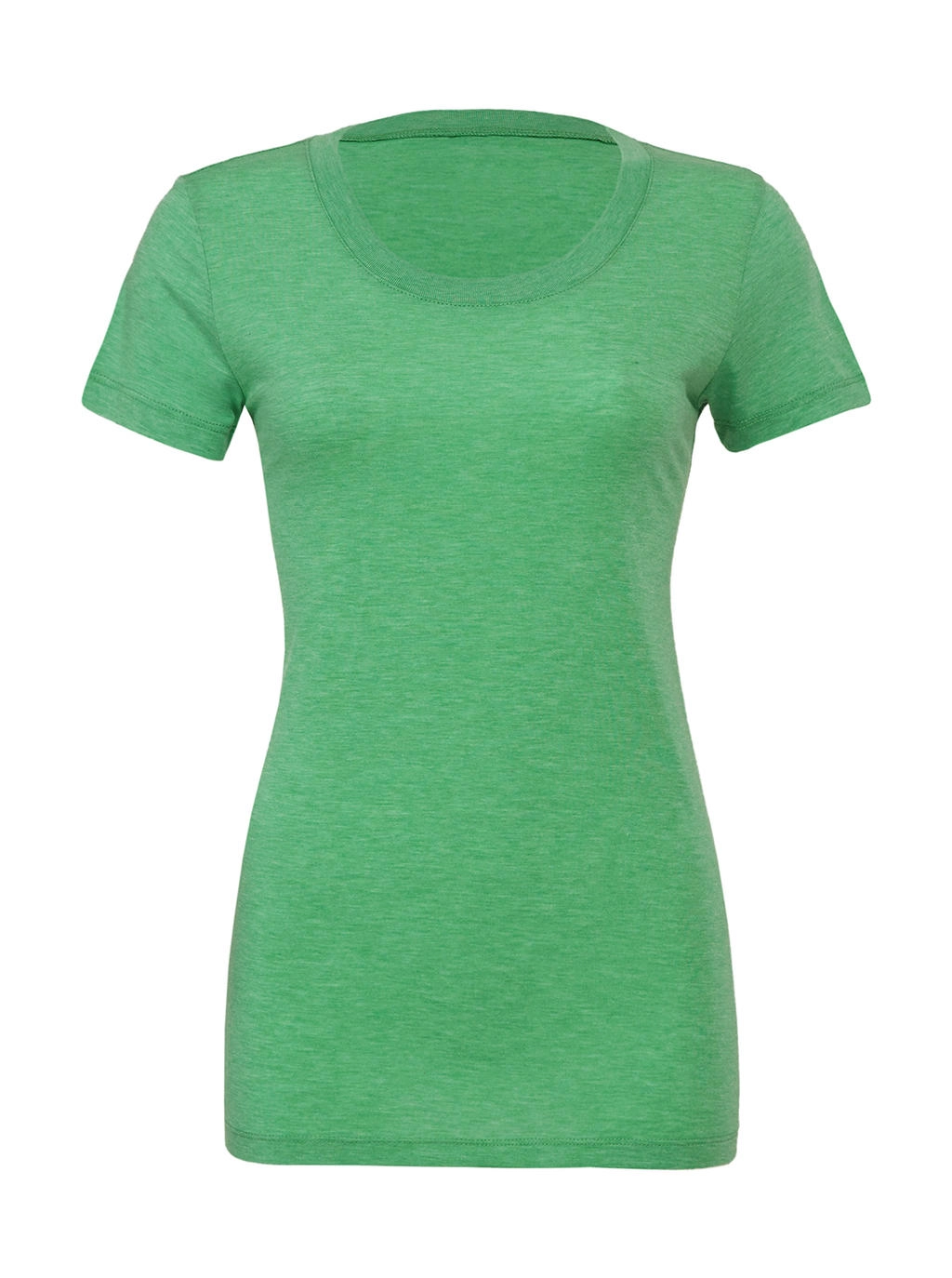 Triblend Crew Neck T-Shirt zum Besticken und Bedrucken in der Farbe Green Triblend mit Ihren Logo, Schriftzug oder Motiv.