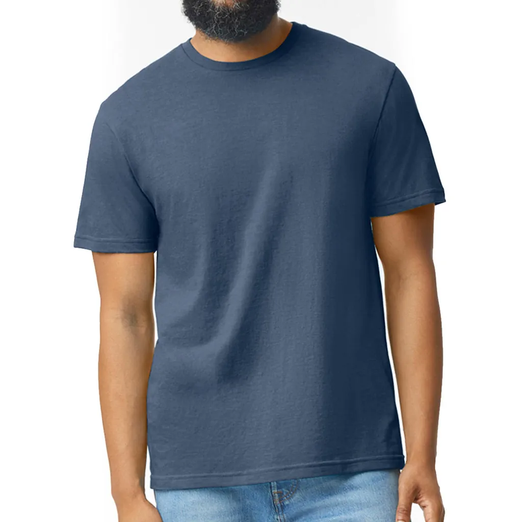 Softstyle CVC Adult T-Shirt zum Besticken und Bedrucken in der Farbe Navy Mist mit Ihren Logo, Schriftzug oder Motiv.