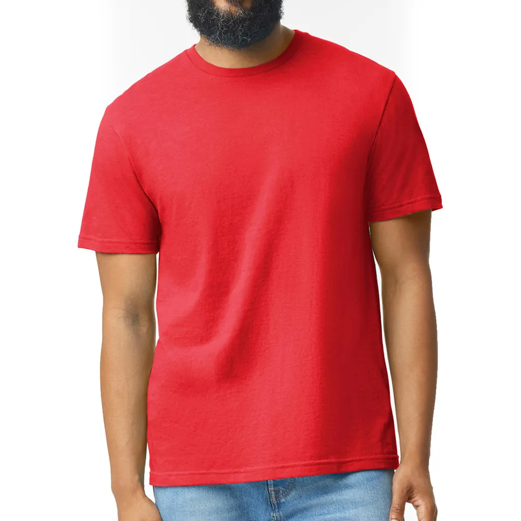 Softstyle CVC Adult T-Shirt zum Besticken und Bedrucken in der Farbe Red Mist mit Ihren Logo, Schriftzug oder Motiv.