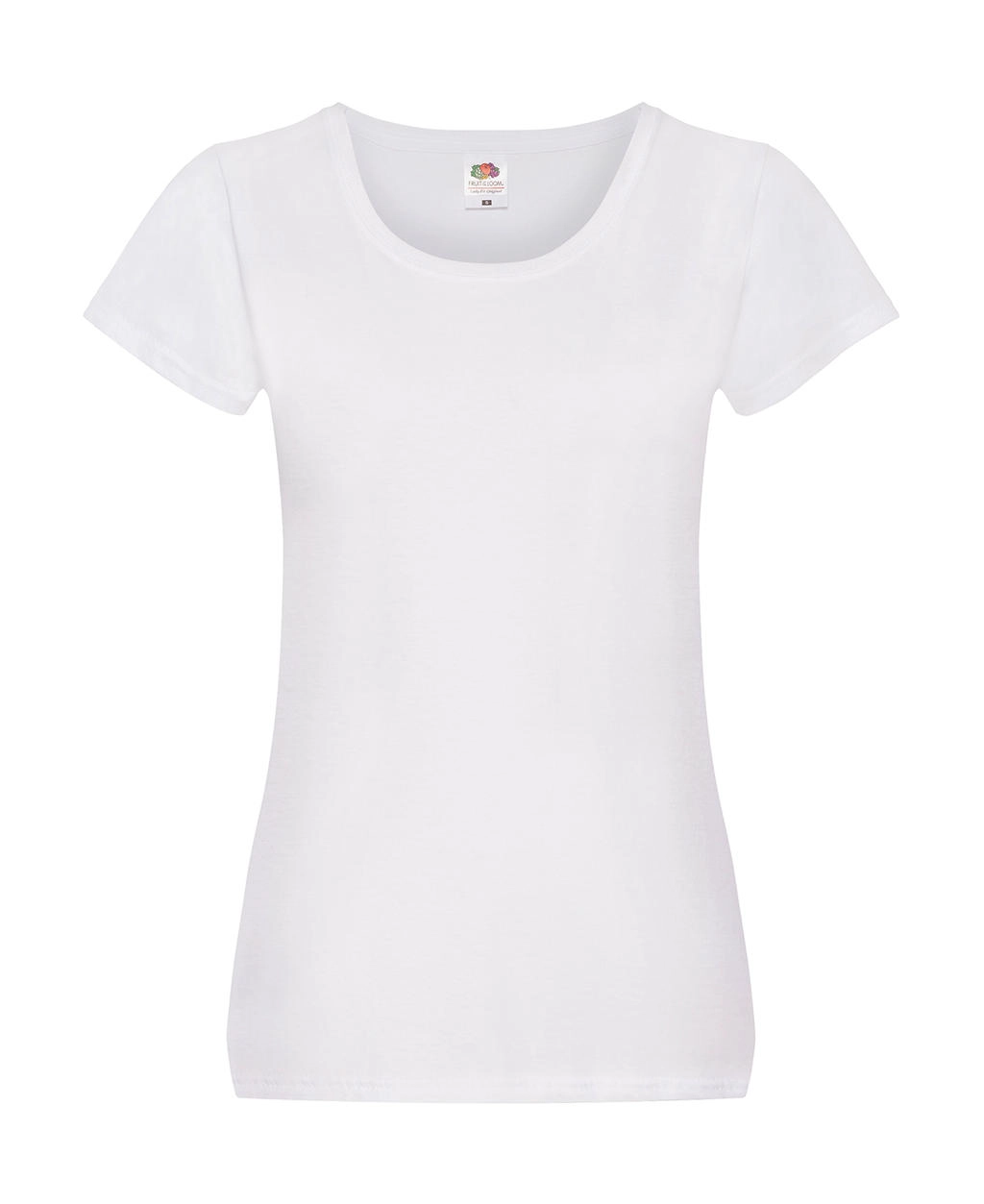Ladies` Original T zum Besticken und Bedrucken in der Farbe White mit Ihren Logo, Schriftzug oder Motiv.