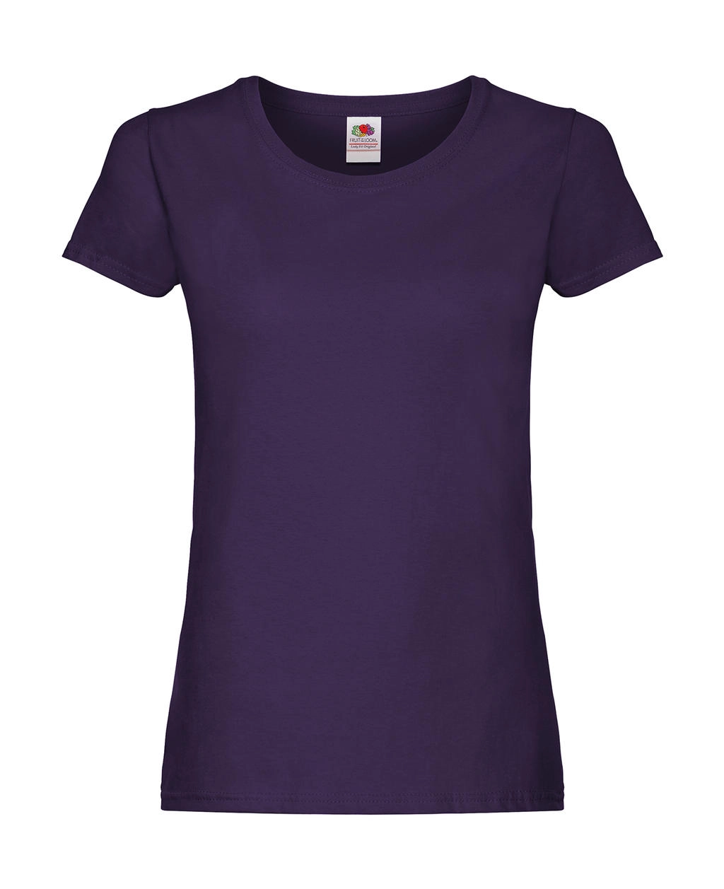 Ladies` Original T zum Besticken und Bedrucken in der Farbe Purple mit Ihren Logo, Schriftzug oder Motiv.