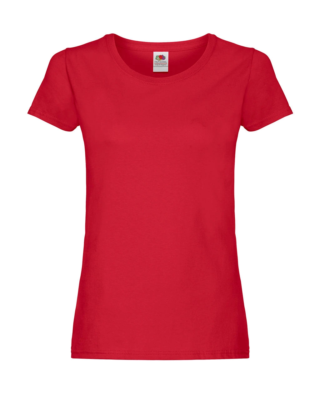Ladies` Original T zum Besticken und Bedrucken in der Farbe Red mit Ihren Logo, Schriftzug oder Motiv.