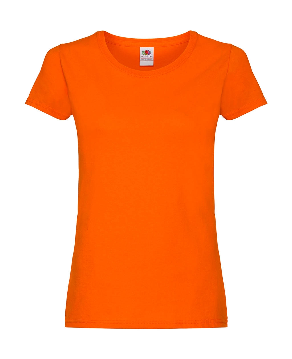 Ladies` Original T zum Besticken und Bedrucken in der Farbe Orange mit Ihren Logo, Schriftzug oder Motiv.