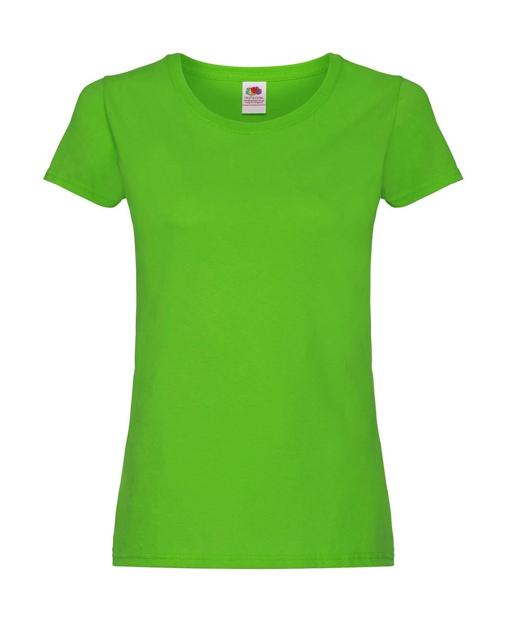 Ladies` Original T zum Besticken und Bedrucken in der Farbe Lime Green mit Ihren Logo, Schriftzug oder Motiv.