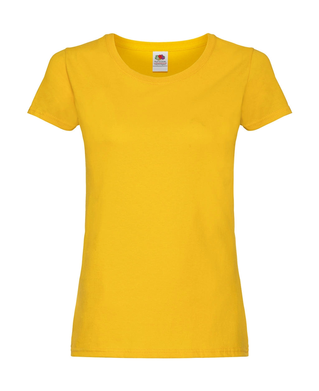 Ladies` Original T zum Besticken und Bedrucken in der Farbe Sunflower mit Ihren Logo, Schriftzug oder Motiv.