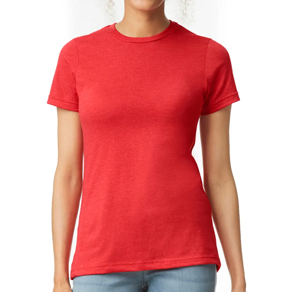Softstyle CVC Women`s T-Shirt zum Besticken und Bedrucken in der Farbe Red Mist mit Ihren Logo, Schriftzug oder Motiv.