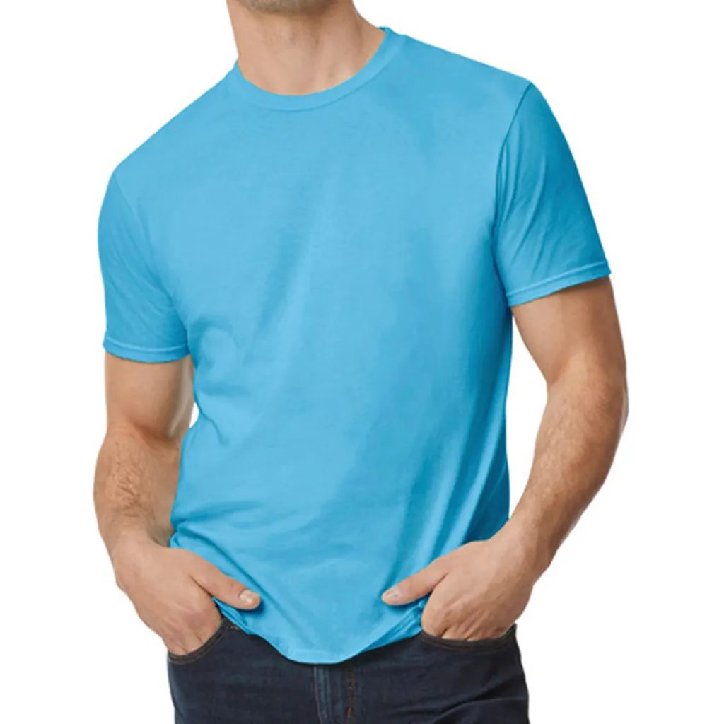Softstyle EZ Adult T-Shirt zum Besticken und Bedrucken in der Farbe Baby Blue mit Ihren Logo, Schriftzug oder Motiv.