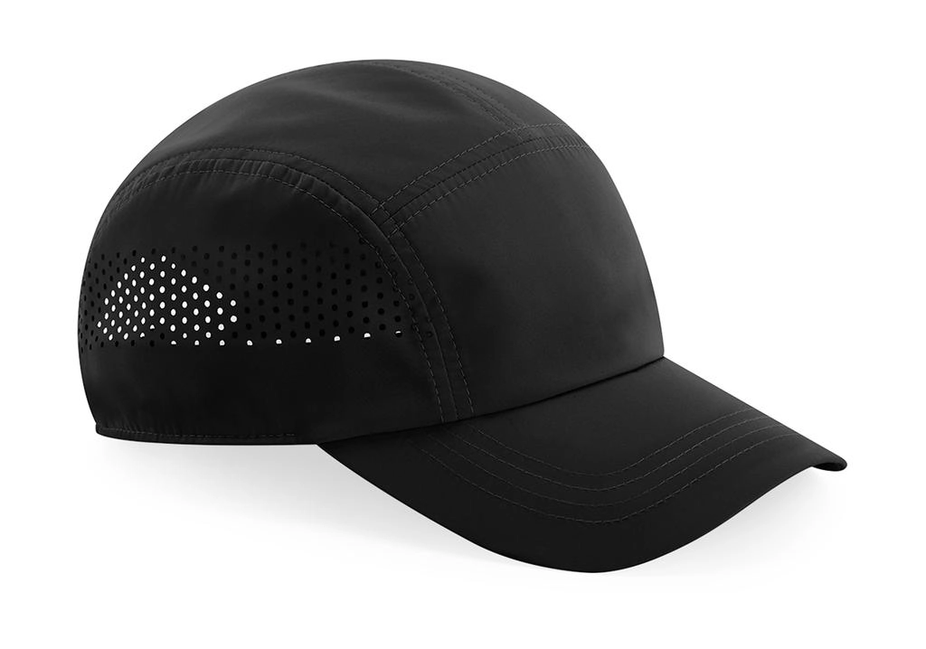Technical Running Cap zum Besticken und Bedrucken in der Farbe Black mit Ihren Logo, Schriftzug oder Motiv.