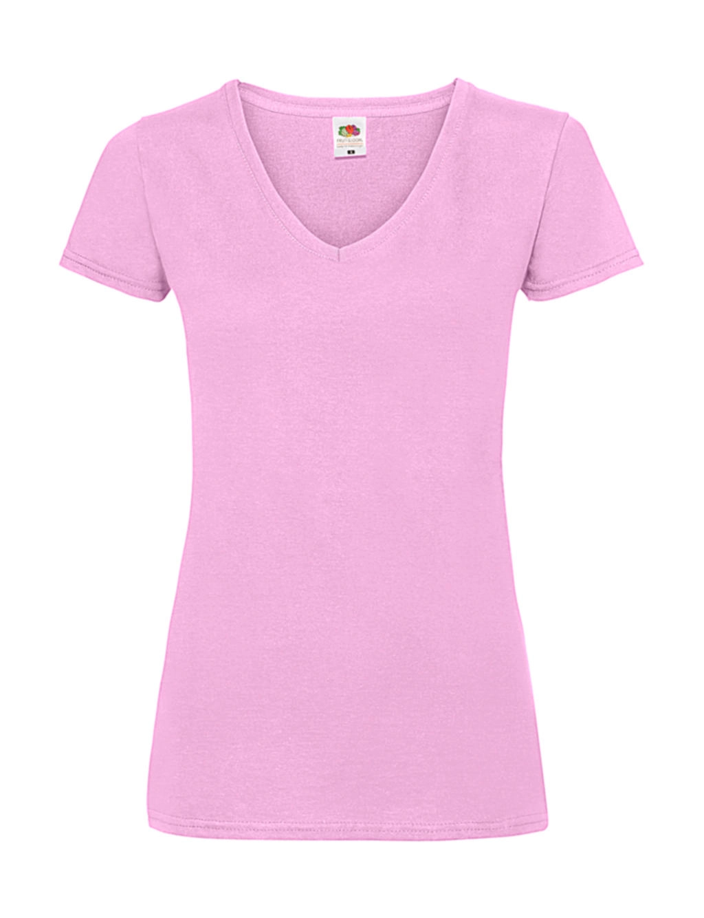 Ladies` Valueweight V-Neck T zum Besticken und Bedrucken in der Farbe Light Pink mit Ihren Logo, Schriftzug oder Motiv.