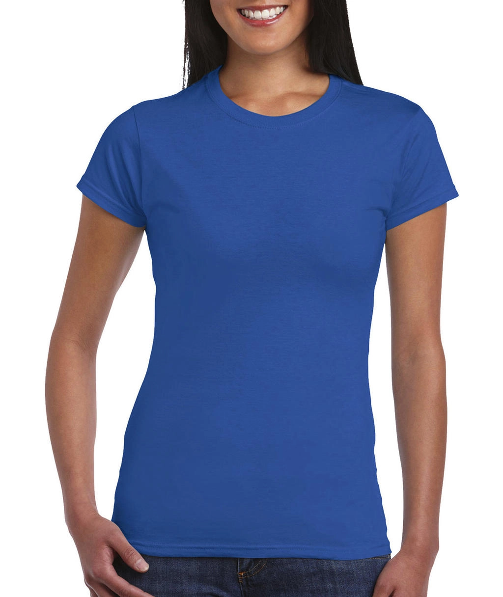 Softstyle® Ladies` T-Shirt zum Besticken und Bedrucken in der Farbe Royal mit Ihren Logo, Schriftzug oder Motiv.