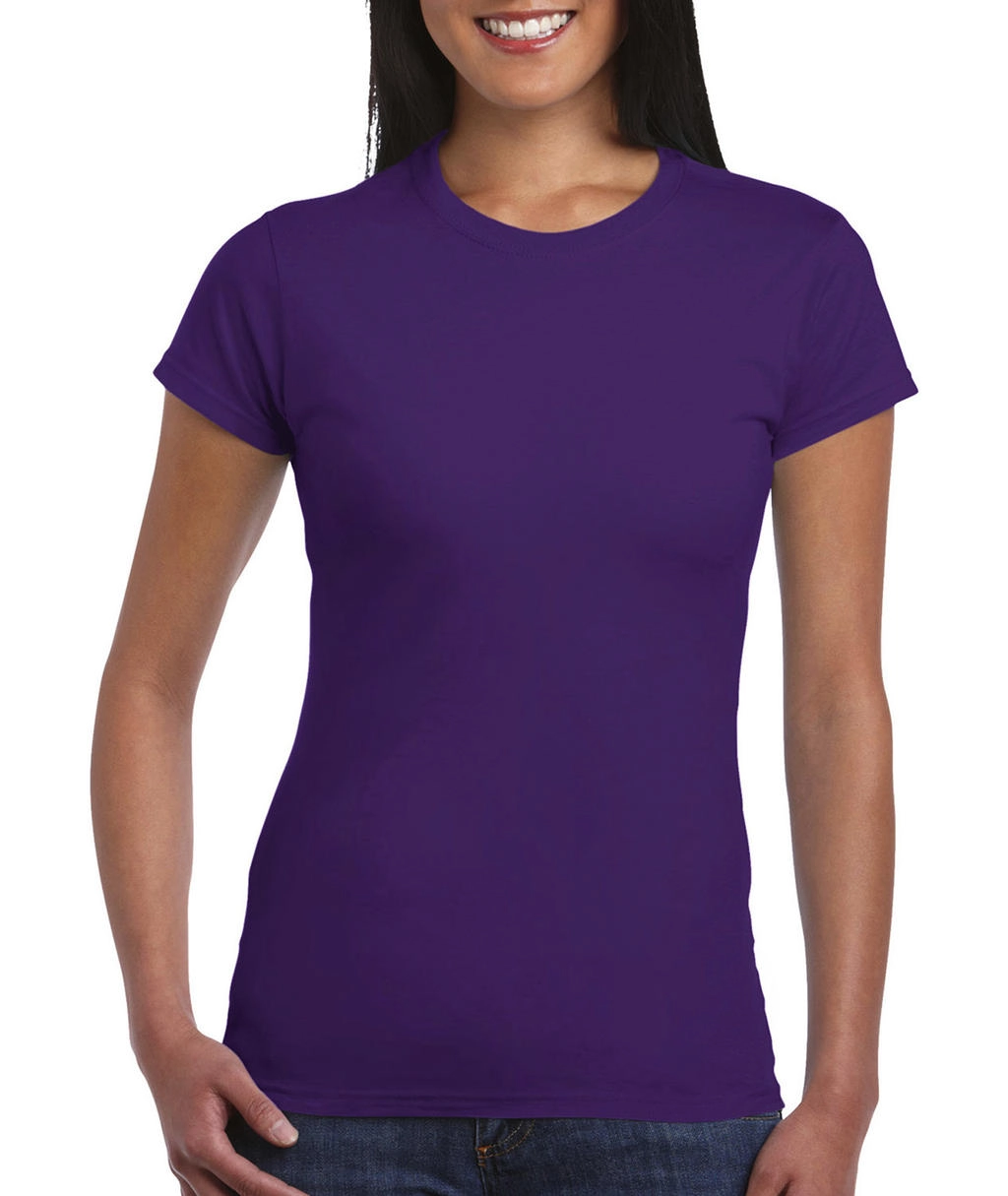 Softstyle® Ladies` T-Shirt zum Besticken und Bedrucken in der Farbe Purple mit Ihren Logo, Schriftzug oder Motiv.