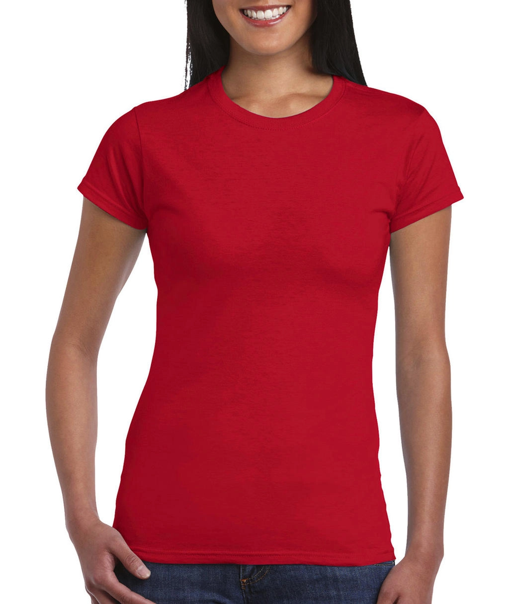 Softstyle® Ladies` T-Shirt zum Besticken und Bedrucken in der Farbe Red mit Ihren Logo, Schriftzug oder Motiv.