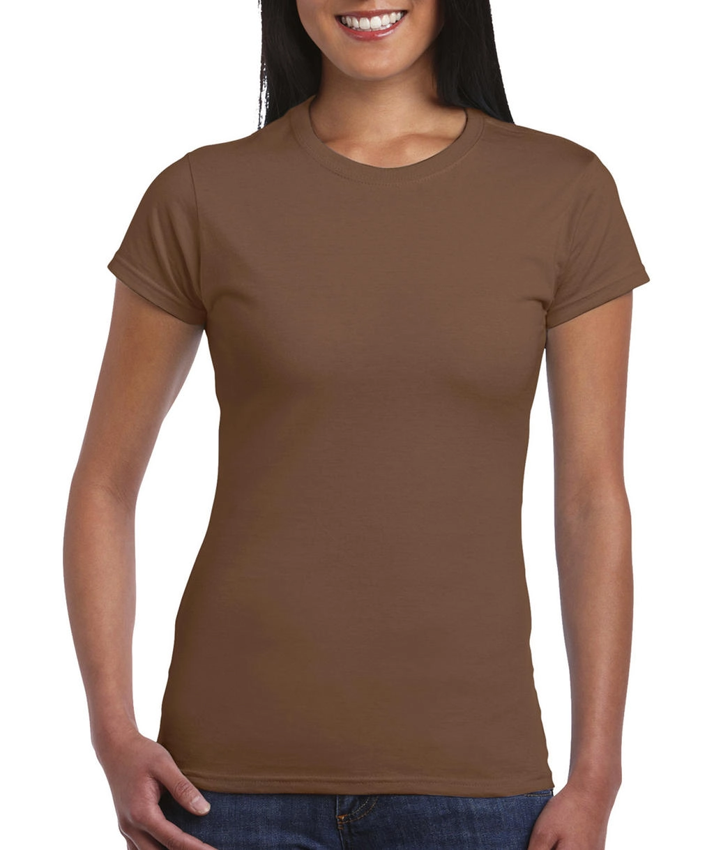 Softstyle® Ladies` T-Shirt zum Besticken und Bedrucken in der Farbe Chestnut mit Ihren Logo, Schriftzug oder Motiv.