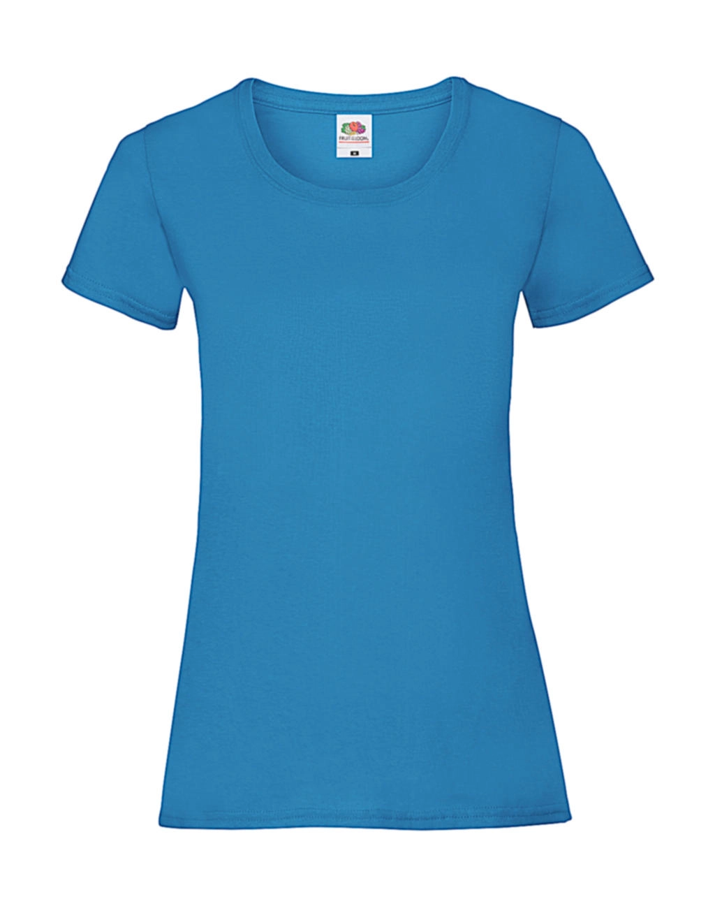 Ladies` Valueweight T zum Besticken und Bedrucken in der Farbe Azure Blue mit Ihren Logo, Schriftzug oder Motiv.