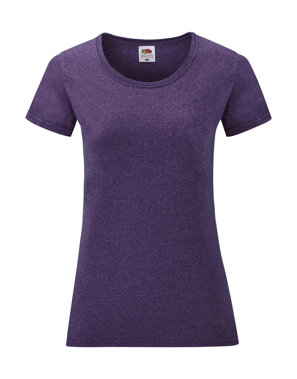 Ladies` Valueweight T zum Besticken und Bedrucken in der Farbe Heather Purple mit Ihren Logo, Schriftzug oder Motiv.