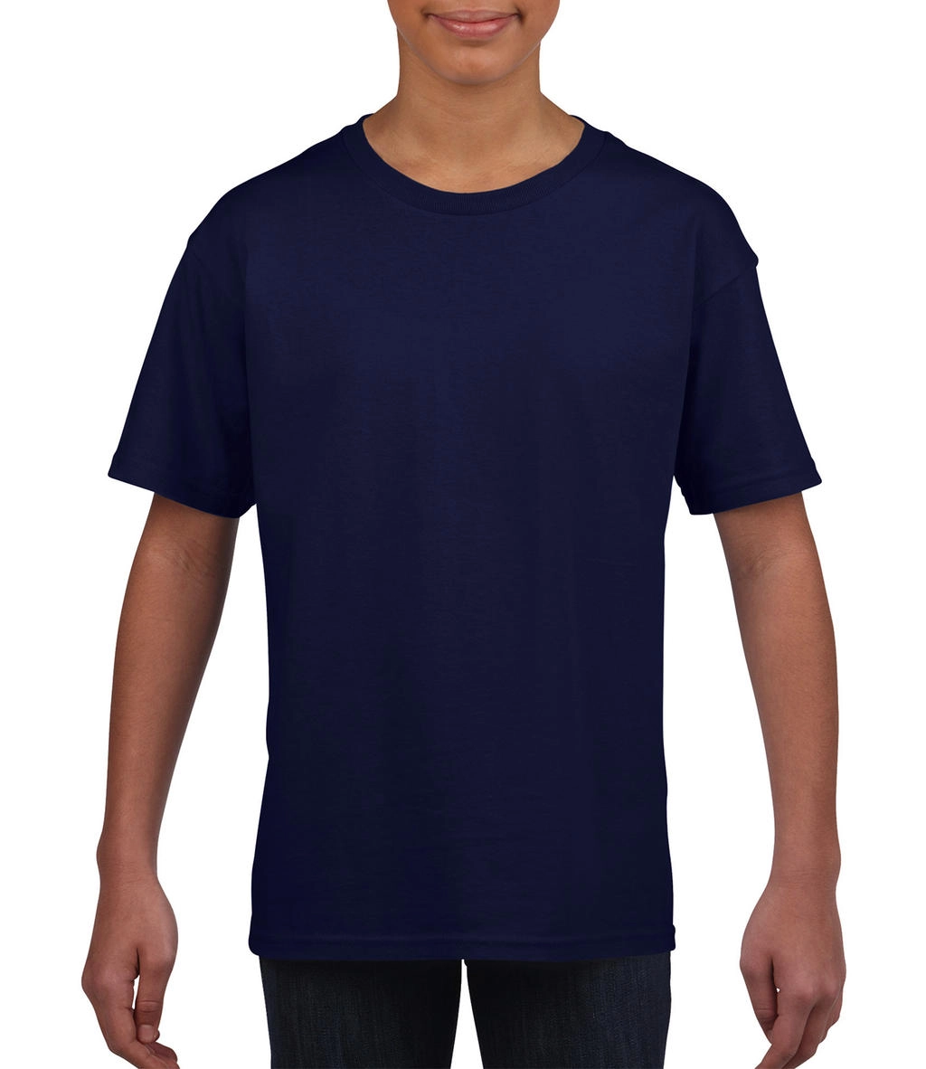 Softstyle® Youth T-Shirt zum Besticken und Bedrucken in der Farbe Cobalt mit Ihren Logo, Schriftzug oder Motiv.