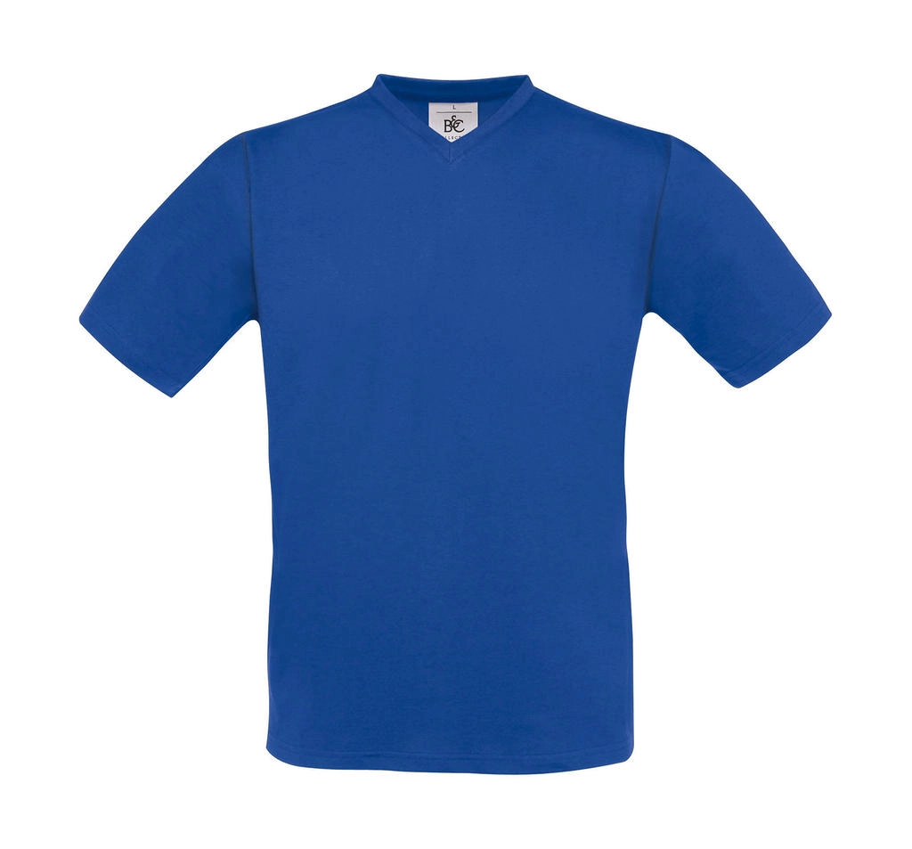 Exact V-neck T-Shirt zum Besticken und Bedrucken in der Farbe Royal mit Ihren Logo, Schriftzug oder Motiv.