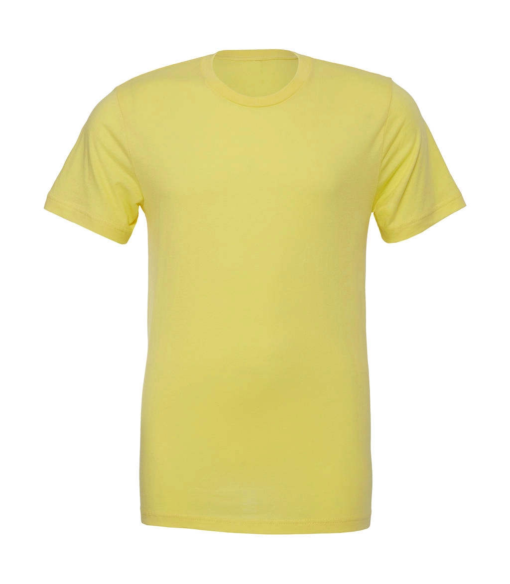 Unisex Jersey Short Sleeve Tee zum Besticken und Bedrucken in der Farbe Yellow mit Ihren Logo, Schriftzug oder Motiv.