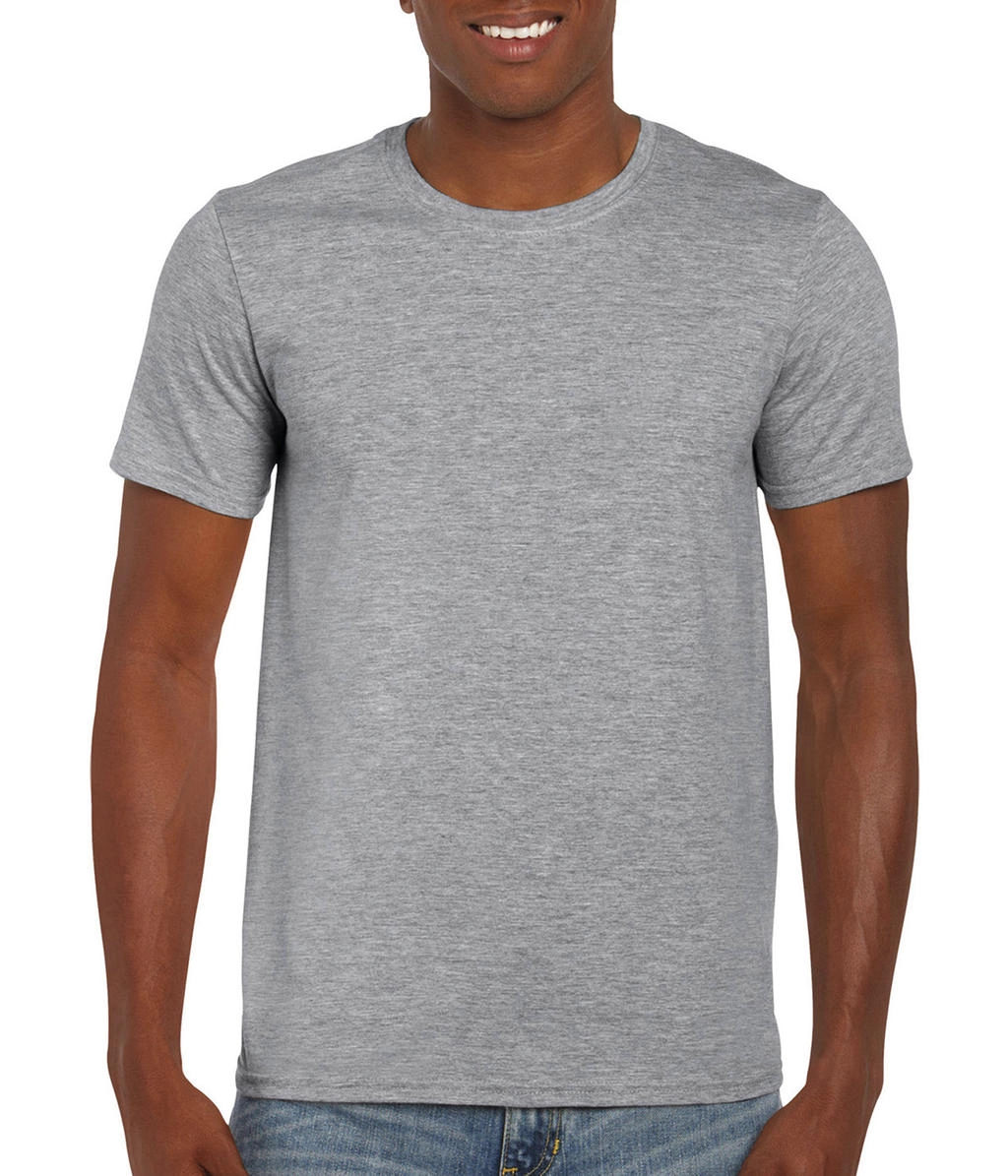 Softstyle® Ring Spun T-Shirt zum Besticken und Bedrucken in der Farbe Sport Grey mit Ihren Logo, Schriftzug oder Motiv.