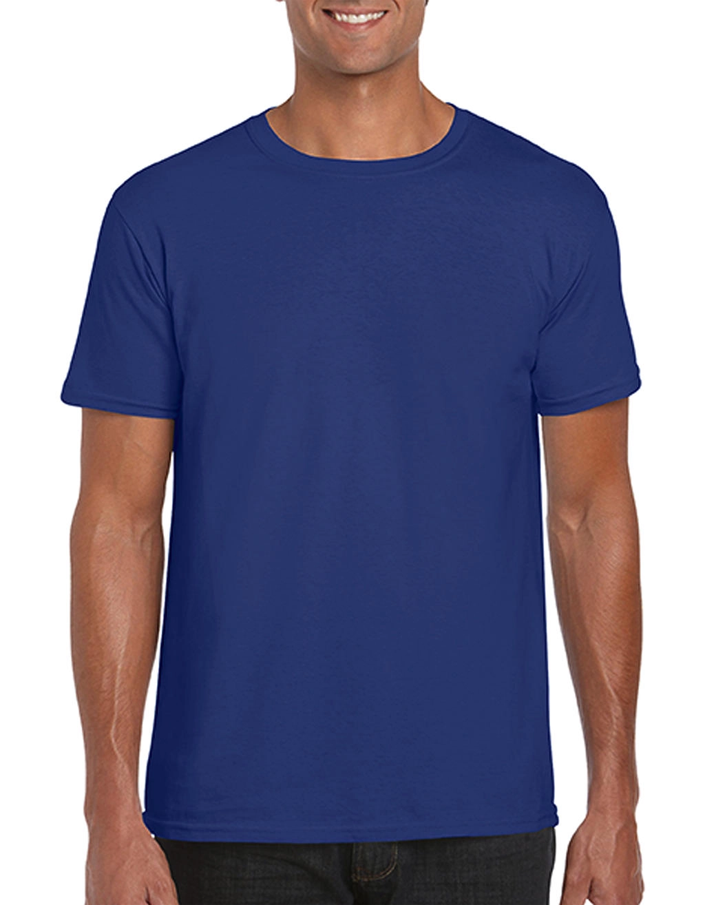 Softstyle® Ring Spun T-Shirt zum Besticken und Bedrucken in der Farbe Metro Blue mit Ihren Logo, Schriftzug oder Motiv.