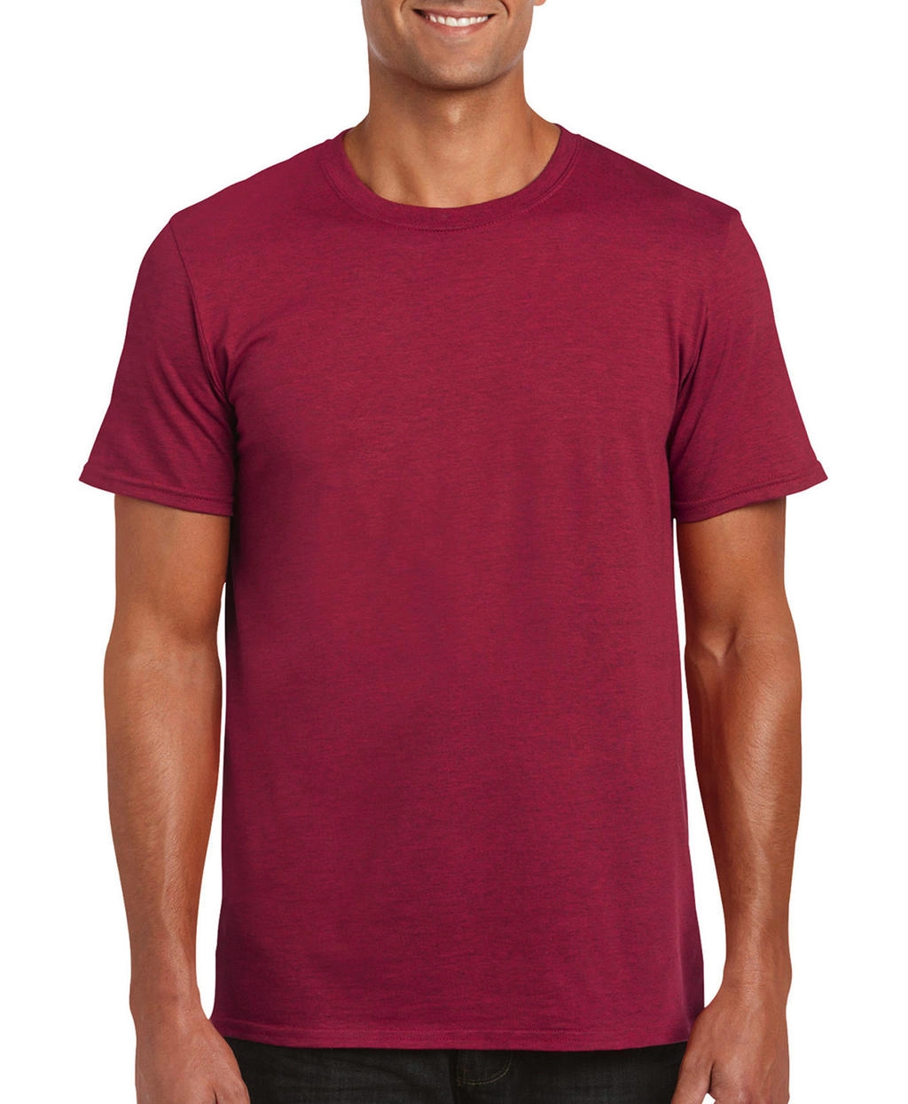 Softstyle® Ring Spun T-Shirt zum Besticken und Bedrucken in der Farbe Antique Cherry Red mit Ihren Logo, Schriftzug oder Motiv.