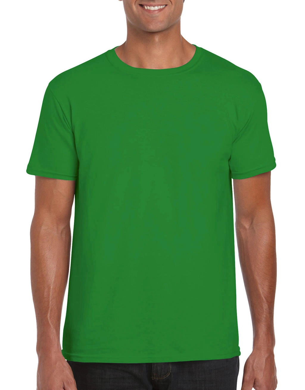 Softstyle® Ring Spun T-Shirt zum Besticken und Bedrucken in der Farbe Irish Green mit Ihren Logo, Schriftzug oder Motiv.