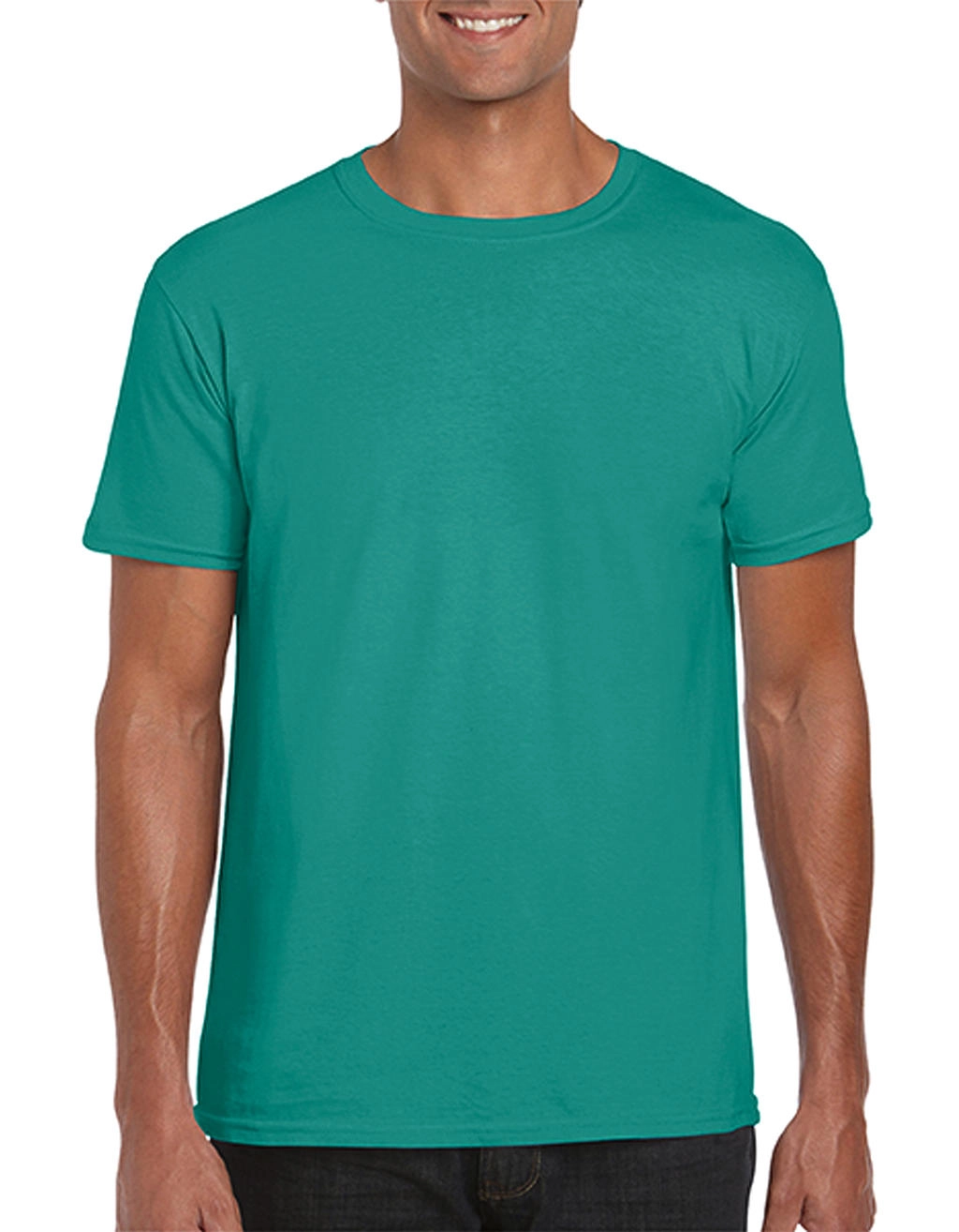 Softstyle® Ring Spun T-Shirt zum Besticken und Bedrucken in der Farbe Jade Dome mit Ihren Logo, Schriftzug oder Motiv.