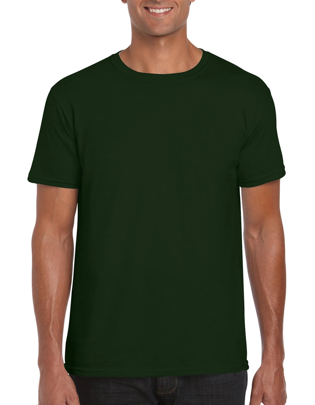 Softstyle® Ring Spun T-Shirt zum Besticken und Bedrucken in der Farbe Forest Green mit Ihren Logo, Schriftzug oder Motiv.