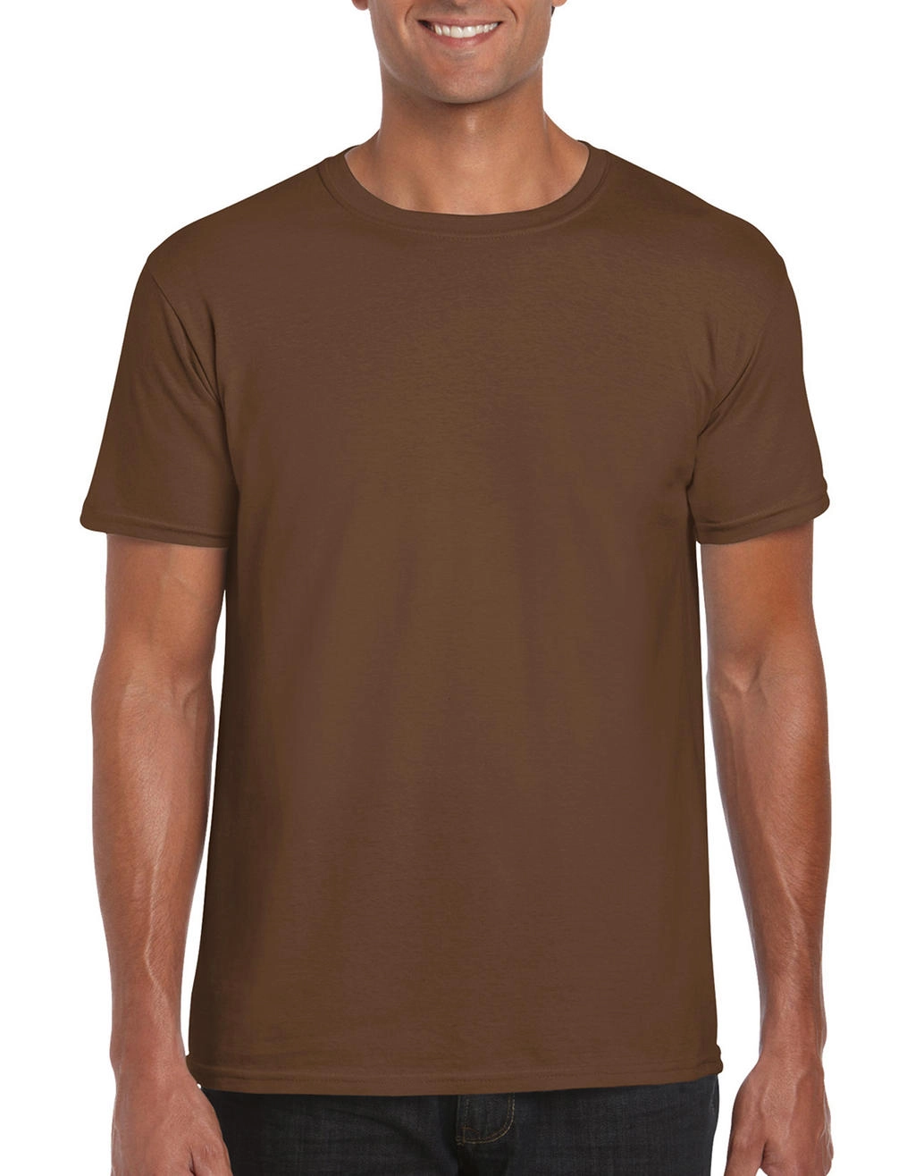 Softstyle® Ring Spun T-Shirt zum Besticken und Bedrucken in der Farbe Chestnut mit Ihren Logo, Schriftzug oder Motiv.