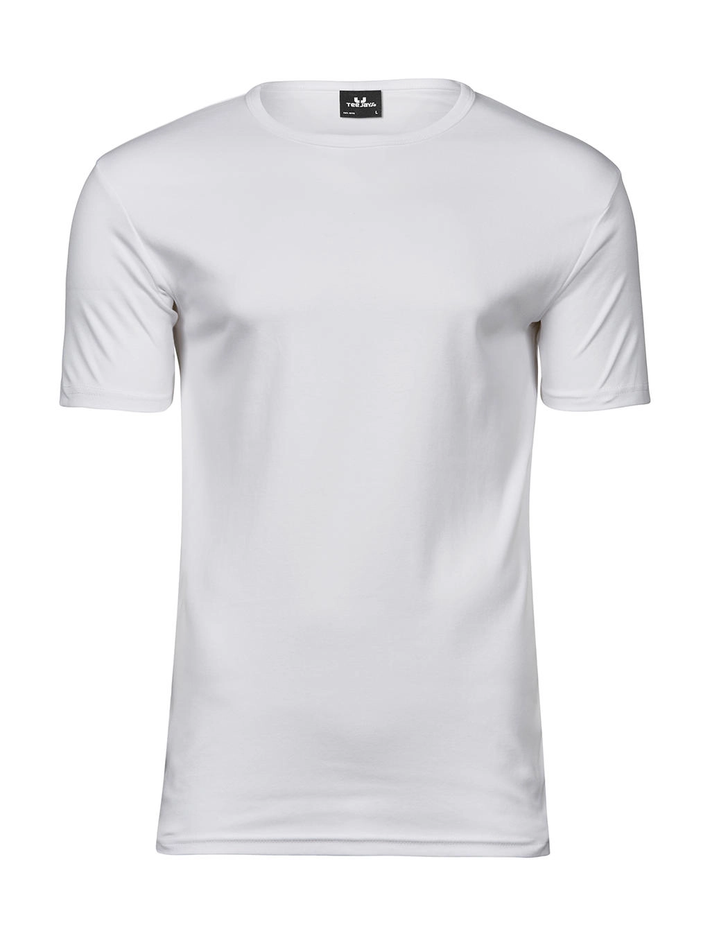 Men`s Interlock T-Shirt zum Besticken und Bedrucken in der Farbe White mit Ihren Logo, Schriftzug oder Motiv.