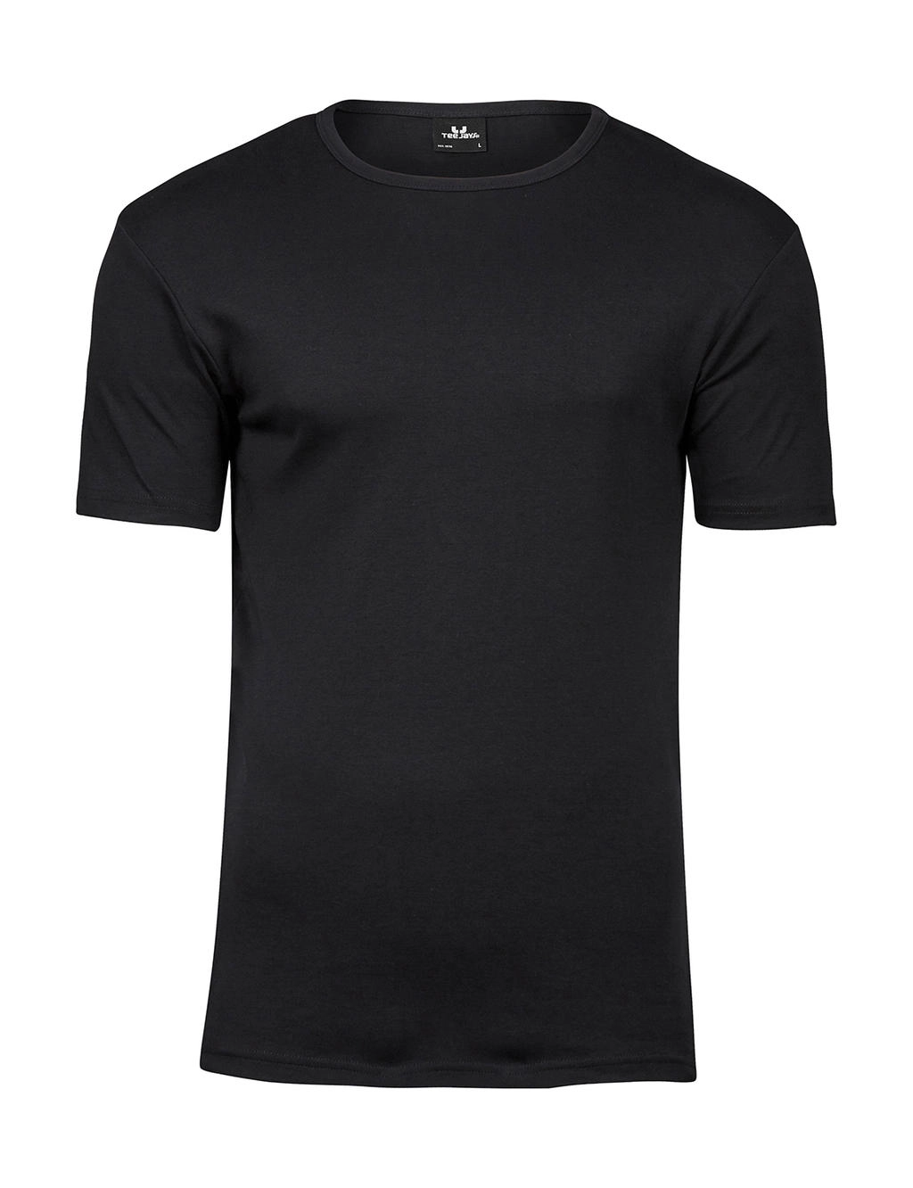Men`s Interlock T-Shirt zum Besticken und Bedrucken in der Farbe Black mit Ihren Logo, Schriftzug oder Motiv.