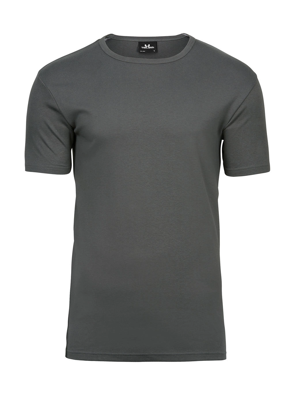 Men`s Interlock T-Shirt zum Besticken und Bedrucken in der Farbe Powder Grey mit Ihren Logo, Schriftzug oder Motiv.