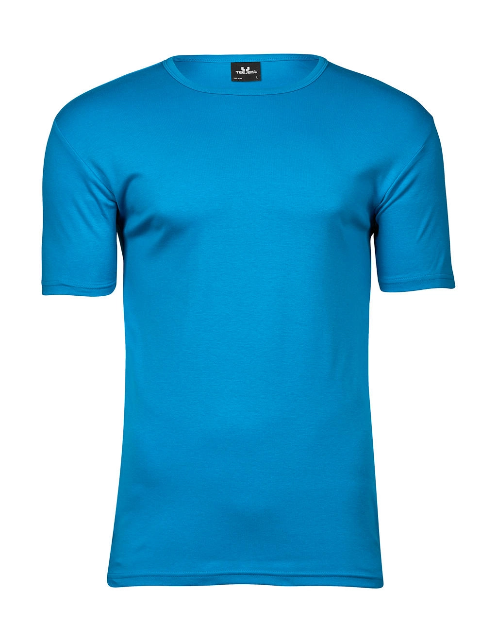 Men`s Interlock T-Shirt zum Besticken und Bedrucken in der Farbe Azure mit Ihren Logo, Schriftzug oder Motiv.