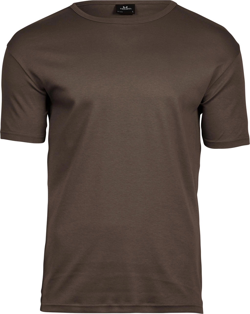 Men`s Interlock T-Shirt zum Besticken und Bedrucken in der Farbe Chocolate mit Ihren Logo, Schriftzug oder Motiv.