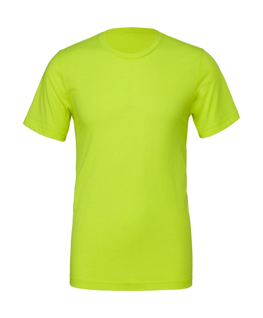 Unisex Poly-Cotton T-Shirt zum Besticken und Bedrucken in der Farbe Neon Yellow mit Ihren Logo, Schriftzug oder Motiv.